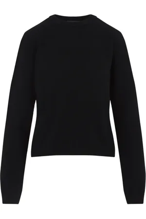 Moncler Stickade tröjor & koftor, Dam, M, Kashmir, Biker Rundhals Pullover