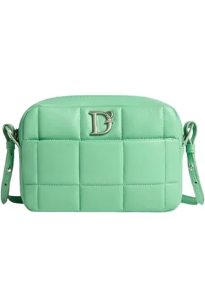 Dsquared2 Väska, Dam, ONE Size, Läder, Quiltad axelväska med logoficka