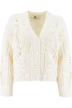 ERMANNO SCERVINO Stickade tröjor & koftor, Dam, S, Bomull, Stickad kofta