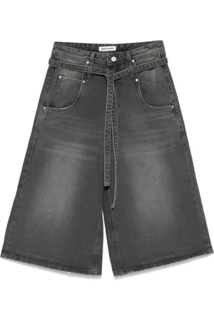 Low Classic Shorts, Dam, S, Denim, Klassiska Grå Denim Jeans