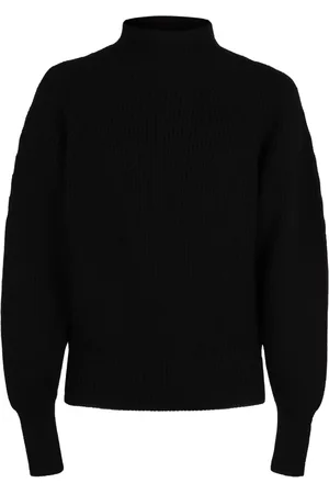 Salvatore Ferragamo Stickade tröjor & koftor, Herr, L, Räfflad Ull Turtleneck Pullover Sweater