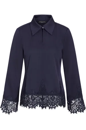 Bruuns Bazaar Blusar & Skjortor , Dam, L, Polyester, Broderad blus Cedarsbbelaina-stil