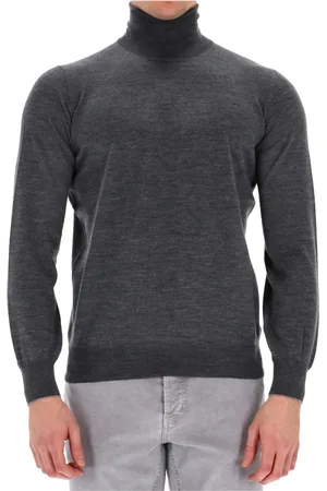 Brunello Cucinelli Stickade tröjor & koftor, Herr, M, Kashmir, Kashmirull Polotröja