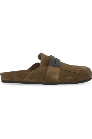 Brunello Cucinelli Skor, Dam, 38 EU, Mocka, Brun Mockaskinn Mules