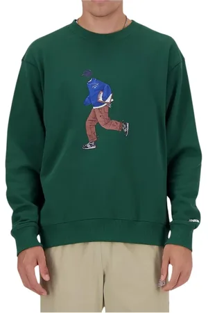 New Balance Sweatshirts & Hoodies, Herr, S, Bomull, Tidlös Sweatshirt