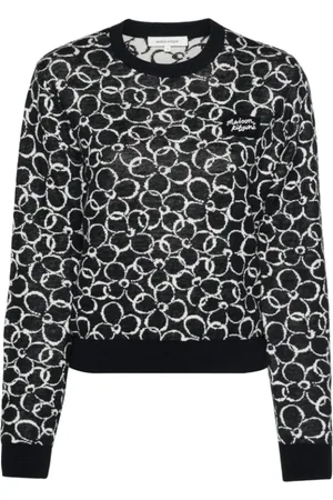 Maison Kitsuné Stickade tröjor & koftor, Dam, M, Bomull, Floral Jumper