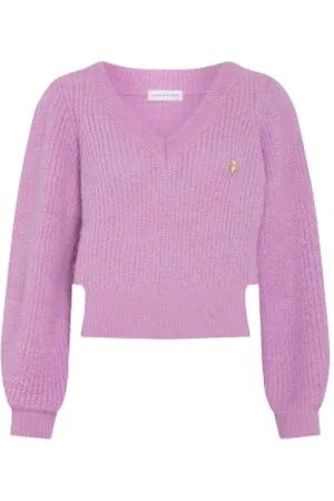Fabienne Chapot Stickade tröjor & koftor, Dam, L, Starry V-neck Stickad Tröja
