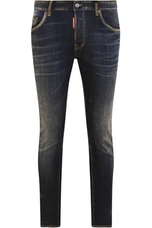 Dsquared2 Jeans, Herr, M, Blå Byxor 5 Fickor