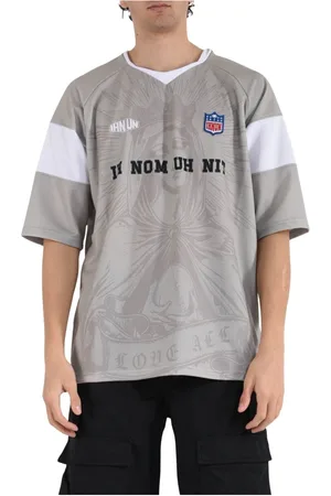 Ih Nom Uh Nit Topp, Herr, M, Polyester, Madonna Print V-ringad Teknisk T-shirt