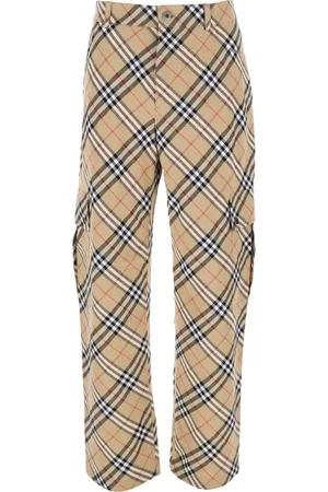 Burberry Byxor, Herr, L, Bomull, Cargo Byxor med Vintage Check
