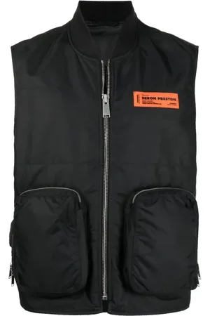 Heron Preston Jacka, Herr, M, Polyester, Zip Pocket Vest Jacket