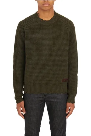 Dsquared2 Stickade tröjor & koftor, Herr, L, Ren Ulltröja