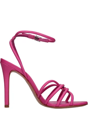 Schutz Skor, Dam, 37 EU, Läder, Sandaler Fuchsia