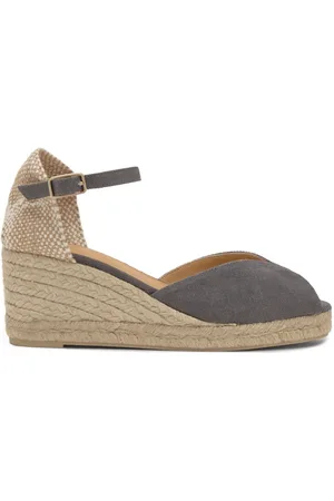 Castaner Skor, Dam, 40 EU, Bomull, Kilsandaler MED 7 CM Klack