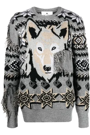 Etro Stickade tröjor & koftor, Herr, S, Intarsia Stickat