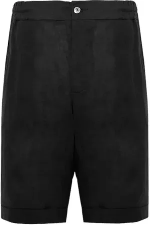 ALPHA STUDIO Shorts, Herr, S, Linne, Linneshorts med Elastisk Midja