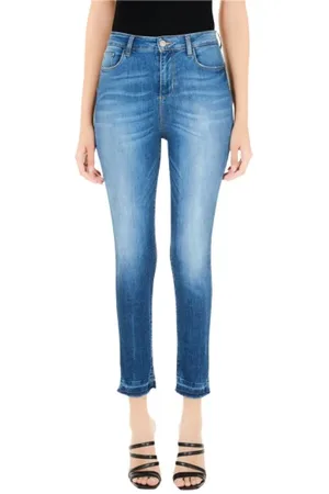 Liu Jo Jeans, Dam, W28, Bomull, Högmidjade Stuprörsjeans