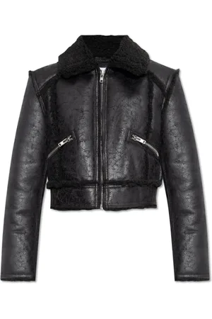 Stand Studio Jacka, Dam, L, Läder, Nyrah Shearling Kappa