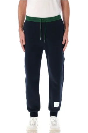 Thom Browne Byxor, Herr, L, Bomull, Color Blocked Sweatpants