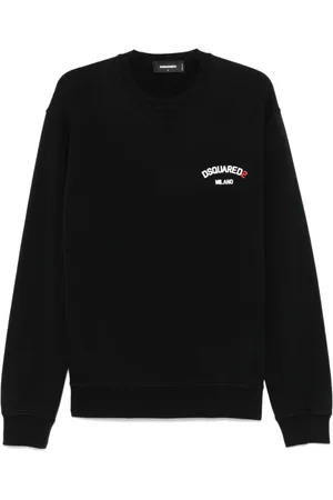 Dsquared2 Sweatshirts & Hoodies, Herr, 2Xl, Bomull, Stilren Sweatshirt