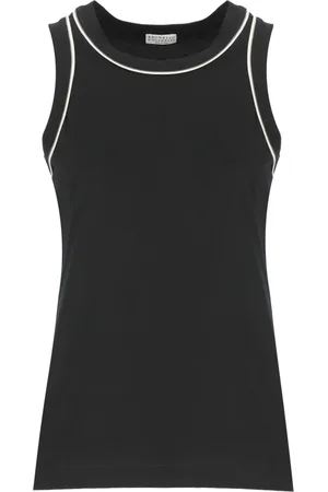 Brunello Cucinelli Topp, Dam, M, Bomull, Tank Top Monile