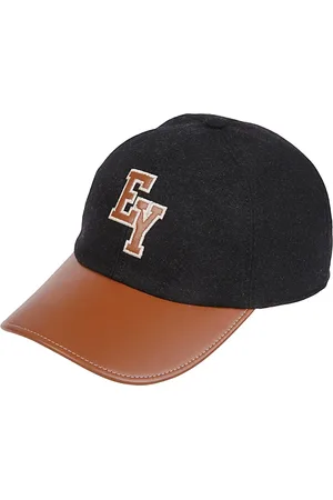 ELEVENTY Accessoarer, Herr, ONE Size, Mocka, Baseballkeps i flanell och mocka