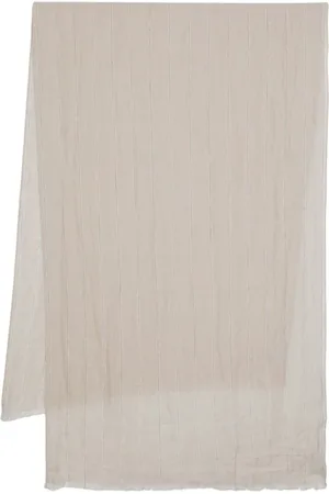 Brunello Cucinelli Accessoarer, Dam, ONE Size, Linne, Linneblandad sjal