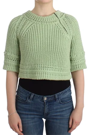 ERMANNO SCERVINO Stickade tröjor & koftor, Dam, S, Bomull, Cropped Tröja