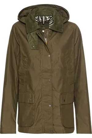Camel Active Jacka, Dam, 3Xl, Bomull, Grön jacka med huva och sammet foder