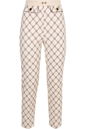 Elisabetta Franchi Byxor, Dam, XS, Bomull, Kort bomullsbyxor med fickor