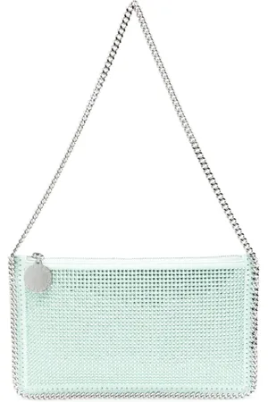 Stella McCartney Väska, Dam, ONE Size, Kristallutsmyckad mintgrön handväska