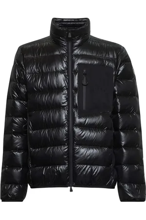 Moncler Jacka, Herr, L, Polyester, Svarta Grenoble Jackor med Logodetalj