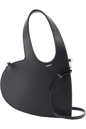 COPERNI Väska, Dam, ONE Size, Läder, Svart läder Crossbody väska med hjärta