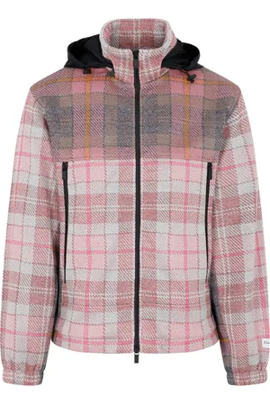 Dior Jacka, Herr, L, Bomull, Rosa Rutig Jacka