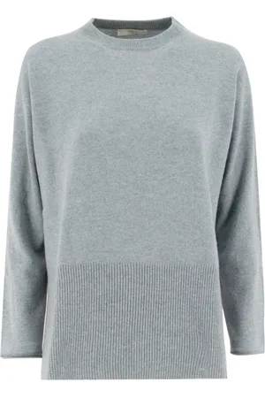 FEDELI Stickade tröjor & koftor, Dam, L, Kashmir, Cashmere Crew Neck Sweater