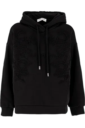 ERMANNO SCERVINO Sweatshirts & Hoodies, Dam, S, Hooded Lace Sweatshirt
