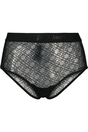 Palm Angels Underkläder, Dam, S, Läder, Lace Logo Band Underwear