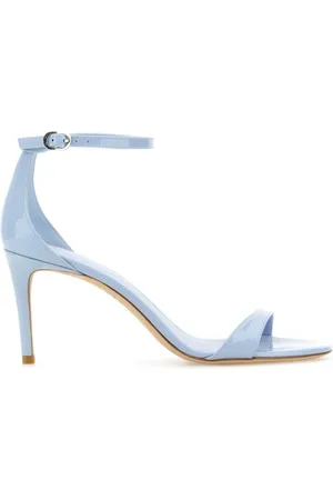 Stuart Weitzman Skor, Dam, 39 1/2 EU, Läder, Nudist II Klacksandaler