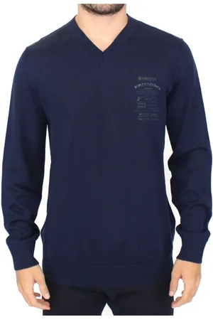 ERMANNO SCERVINO Stickade tröjor & koftor, Herr, M, V-ringad tröja i ullmix