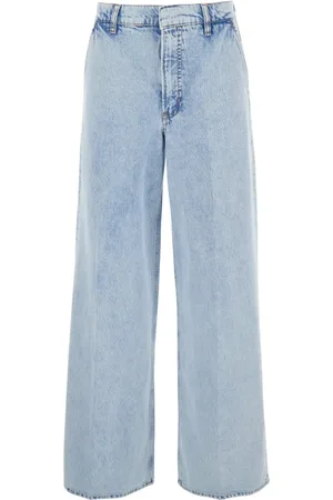 Frame Jeans, Dam, W29, Bomull, Vida Ben Blå Jeans med Vida Ben