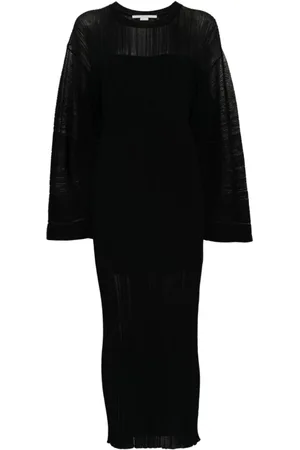 Stella McCartney Klänning, Dam, M, Nylon, Finstickad midiklänning