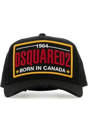 Dsquared2 Accessoarer, Herr, ONE Size, Bomull, Svart Baseballkeps i Bomull