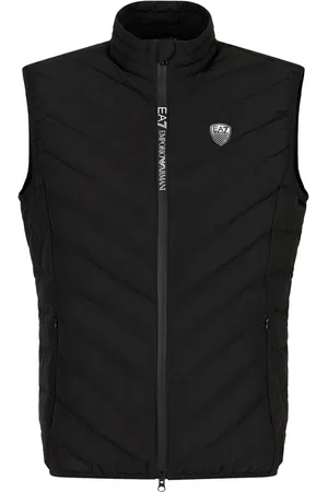 EA7 Jacka, Herr, 2Xl, Ärmfri jacka med geometrisk sömn