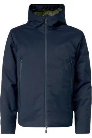 EA7 Jacka, Herr, L, Polyester, Hooded Zipper Coat
