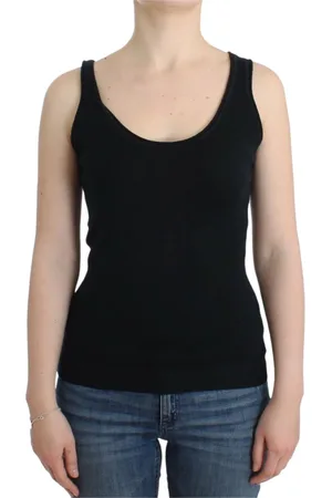 ERMANNO SCERVINO Topp, Dam, S, Kashmir, Svart Kasmir Stickad Topp