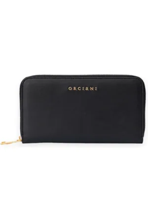 Orciani Accessoarer, unisex, ONE Size, Läder, Läderplånbok med dragkedja och flera fack
