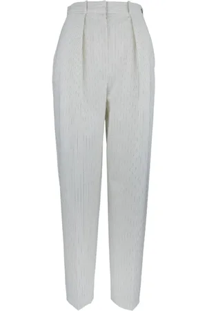 Elisabetta Franchi Byxor, Dam, S, Polyester, Guldiga Byxor med Dragkedja och Hyska
