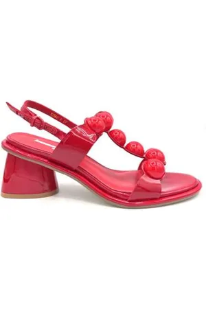 Jeannot Skor, Dam, 39 EU, Läder, Röd lacklädersandal
