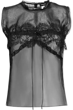 Dsquared2 Topp, Dam, XS, Ärmlös silkestopp