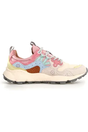 Flower Mountain Skor, Dam, 39 EU, Mocka, Multifärgade Sneakers med Sportig Look